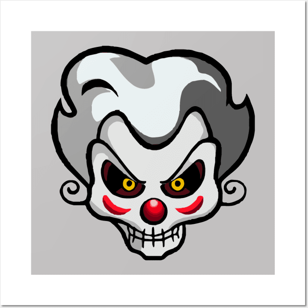 Zombie Clown Wall Art by Nuletto